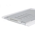 ErgoFount LSS-100W Подставка для ноутбука или планшета. Складная, портативная. Регулировка ширины 181–269 мм. Регулируемый угол наклона, чехол в комплекте, используется в качестве коврика для мышки. Белая отделка