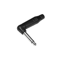 AMPHENOL ACPM-RB  1/4” (6.35 мм) моно, штекер, угловой, металлический корпус, цвет черный