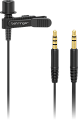 Behringer BC LAV конденсаторный всенаправленный петличный микрофон, разъем  3.5 мм TRRS, переходник на 3.5 мм TRS, с ветрозащитой и клипсой