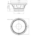 EighteenSound 10MB400/8  10'' динамик среднебасовый, 8 Ом, 250 Вт AES, 100.5d дБ, 65-6100 Гц