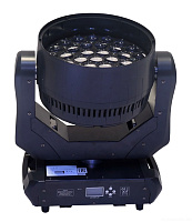 EURO DJ LED ZOOM 3715 Светодиодная голова, 37х15W RGBW, (4-в-1), Zoom 10° - 60°, Pan 530°/Tilt 280°, DMX512 (14, 26 каналов), авто, звуковая активация, Master/Slave