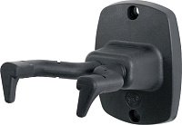 K&M 16240-000-55 black держатель для гитар настенный с автофиксатором  