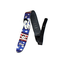 Perri's P25BB-1052 BETTY BOOP Кожаный ремень 2,5" для гитары, BETTY BOOP