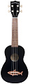 KALA MK-SS/BLK MAKALA SHARK, SOPRANO UKULELE, BLACKTIP укулеле сопрано, цвет черный