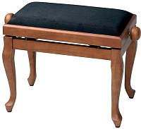 GEWA Piano Bench Deluxe Classic Cherry Matt банкетка вишня матовая гнутые ножки верх черный