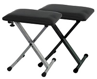 GEWA Keyboard Bench Silver Black стул для синтезатора 41x51 см, цвет черный