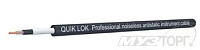 QUIK LOK CS732 профессиональный инструментальный кабель 1 x 0.75 mm? в антистатической оболочке с низким уровнем шума d=6.7mm, бухта (цена за метр)