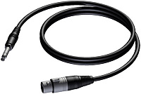 Procab CAB723/1.5 Кабель Jack 6,3 мм стерео - XLR мама, длина 1.5 метра