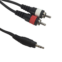 American Dj AC-J3S-2RM/1,5 кабель  мини-джек  2RCA, длина 1.5 метра