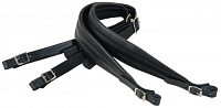 LEVY'S M18PDX-BLK  комплект мягких ремней для аккордеона, кожа, ширина 5 см, цвет черный