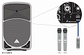 BEHRINGER ULM202USB двойная радиосистема с мини-приёмником с USB-интерфейсом