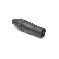 Amphenol AX3MB Разъем XLR кабельный, "папа", 3 контакта, точеные контакты, цвет черный