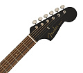Fender Malibu Special MBK w/bag Электроакустическая гитара с чехлом, цвет черный матовый