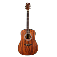 ROCKDALE Aurora D6 ALL-MAH Satin акустическая гитара, дредноут, копрус из махагони, цвет натуральный, сатиновое покрытие