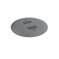 Kondator 935-PM51 Встраиваемая зарядная станция Powerdot MINI с 2 разъемами USB (5 В, 2.4 А макс.). Размеры (ØxВ) 56,8х64,7 мм. Монтажное отверстие (диаметр) 51 мм. Максимальная толщина столешницы 30 мм. Цвет черный