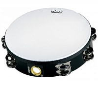 REMO TA-5208-ML тамбурин economy, 8', цвет черный, 8 пар тарелочек в два ряда