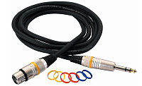 Rockcable RCL 30383 D7 F BA  Кабель балансный XLR(F)-джек стерео, 3 м.