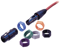 Neutrik XCR-6 кольцо для разъемов XLR серии X с площадкой для нанесения маркировки, синее