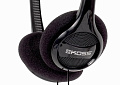 KOSS KPH7 Black дуговые наушники, частотный диапазон 80-18 КГц, сопротивление 32 Ом, чувствительность 91 дБ, шнур 1,2 м,  штекер 3,5 мм, цвет черный