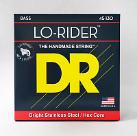 DR MH5-130 струны для 5-струнной бас-гитары, калибр 45-130, серия LO-RIDER™, обмотка нержавеющая сталь, покрытия нет