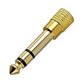 ROCKDALE HD4041 адаптер стерео мини-джек 3,5 мм "мама"  стереоджек 6,3 мм "папа" (stereo mini jack 3.5 female  stereo jack 6.3 male)