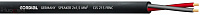 Cordial CLS 215 BLACK FRNC акустический кабель 2x1,5 мм2, 6,6 мм,безгалогенный негорючий, черный