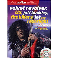 MusicSales AM91957 PLAY GUITAR WITH VLVT RVLVR U2 BUCKLEY KILLERS JET RAZORLGHT TAB BK/CD Ноты для гитары