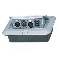 SOUNDKING AJ312 скрытая монтажная коробка с лючком 2хXLR(F)/2xSpeakon