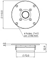 SICA Z009215C LP111.25/245 Купольный твитер 1", 25 Вт (AES), феррит, шелк  