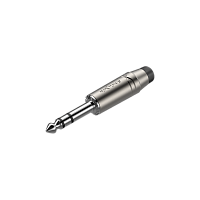 ROXTONE RJ3PP-BK-NN Разъем  jack  1/4" стерео, максимальный диаметр кабеля 7 мм, цвет серебро