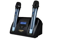 Pasgao PAW3200/PAH1100 радиосистема с двумя ручными динамическими микрофонами, встоенное зарядное устройство, 160 каналов