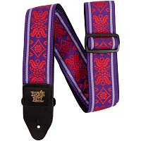 ERNIE BALL 5330  гитарный ремень Jacquard с рисунком Royal Flush Red