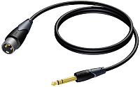 Procab CLA724/1.5 аудиокабель джек стерео 6.3 мм - XLR папа, длина 1.5 метра