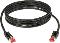KLOTZ CP5RR1P005 Patchcable CAT5e PUR 5m black 2x RJ45