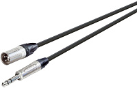 ROXTONE NMXJ240/10 Кабель микрофонный XLR папа - 6.3 мм стерео джек, длина 10 метров