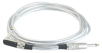 Rockcable RCL30253 D6 SILVER Инструментальный кабель, джек (прямой)-джек (угловой) 3 метра.