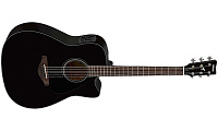YAMAHA FGX800C BLACK электроакустическая гитара, цвет черный