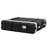 PROAUDIO A2U  Рэковый кейс, 2 съемн. крышки, 2U, 9 мм фанера, 2 ручки, 4 замка
