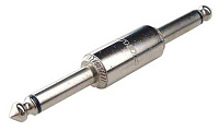 Neutrik NYS237 Адаптер, Jack 1/4" моно штекер - Jack 1/4" моно штекер, металл