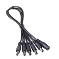 XVIVE S5 5 plug straight head Multi DC power cable сплиттер для питания 5 педалей от одного адаптера