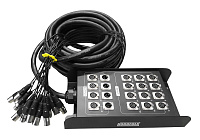 NordFolk NSBL922 20m  мультикабель со сценической коробкой, XLR12 х 4, 20 метров