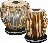 MEINL TABLA  набор из 2 табл 8,5" (материал - палисандр, мембрана - кожа козла) и 5,5" (хромированная медь, мембрана - кожа козла)