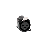 AVCLINK C3FAV1 Разъем XLR панельный, 3 контакта, гнездо, вертик., в ПП, тип A