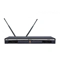 RELACART UR-222DMT  2-канальный приемник UR-222D + два поясных передатчика UT-222 + 2 петличных микрофона