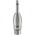 ROXTONE RA2XFJM Переходник 3P XLR female 6.3 mono Jack male, металл