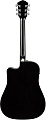 FENDER FA-125CE Dreadnought, Black электроакустическая гитара, цвет черный