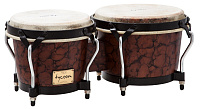 TYCOON STB-B MA Бонго 7"(18см) x 8?"(22см), корпус: дуб, цвет: коричневый мрамор, мембрана: натуральная кожа