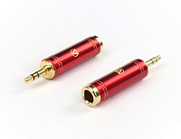 AuraSonics J63J35 переходник  Jack TRS 6.3 мм female - Jack TRS 3.5 мм male, позолоченные контакты