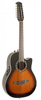 OVATION 2715LTD-VIP Europe Special Folklore Tobacco Sunburst 12-стр. гитара электроакустическая