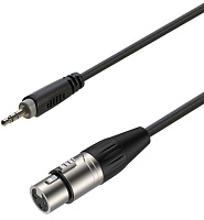 ROXTONE RACC420/0,9 Аудиокабель, D:4 мм, 2x0.14 кв.мм, экранирование 95%, 3.5 мм Stereo Jack  3P XLR (F), длина 0.9 метра